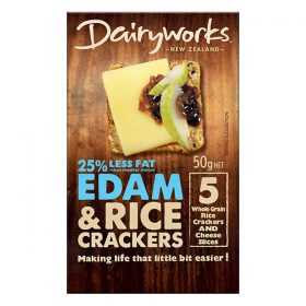 dairyworks cheese and rice crackers