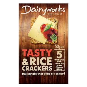 dairyworks cheese and rice crackers