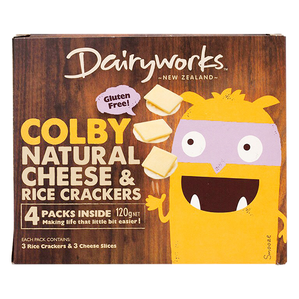 dairyworks cheese and rice crackers