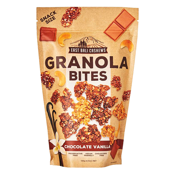 East Bali Granola Bites Chocolate Vanilla 125g x 40