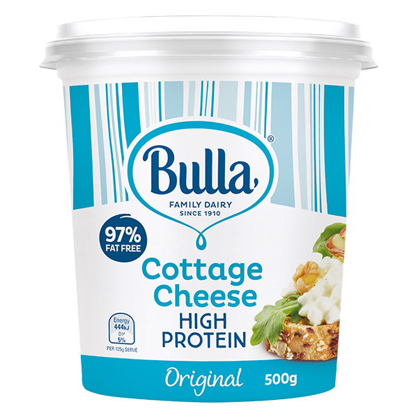 Bulla Plain Low Fat Cottage Cheese 500g x 6