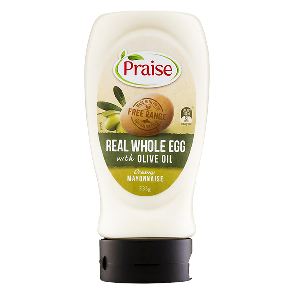 Praise Real Whole Egg with Olive Oil Creamy Mayonnaise 335g x 12
