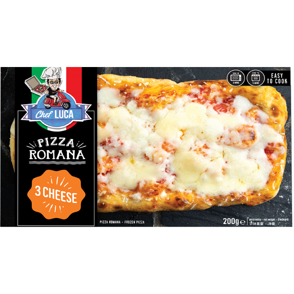 Chef Luca Pizza 3 Cheese Tomato 200g x 12 globalfoodproduct