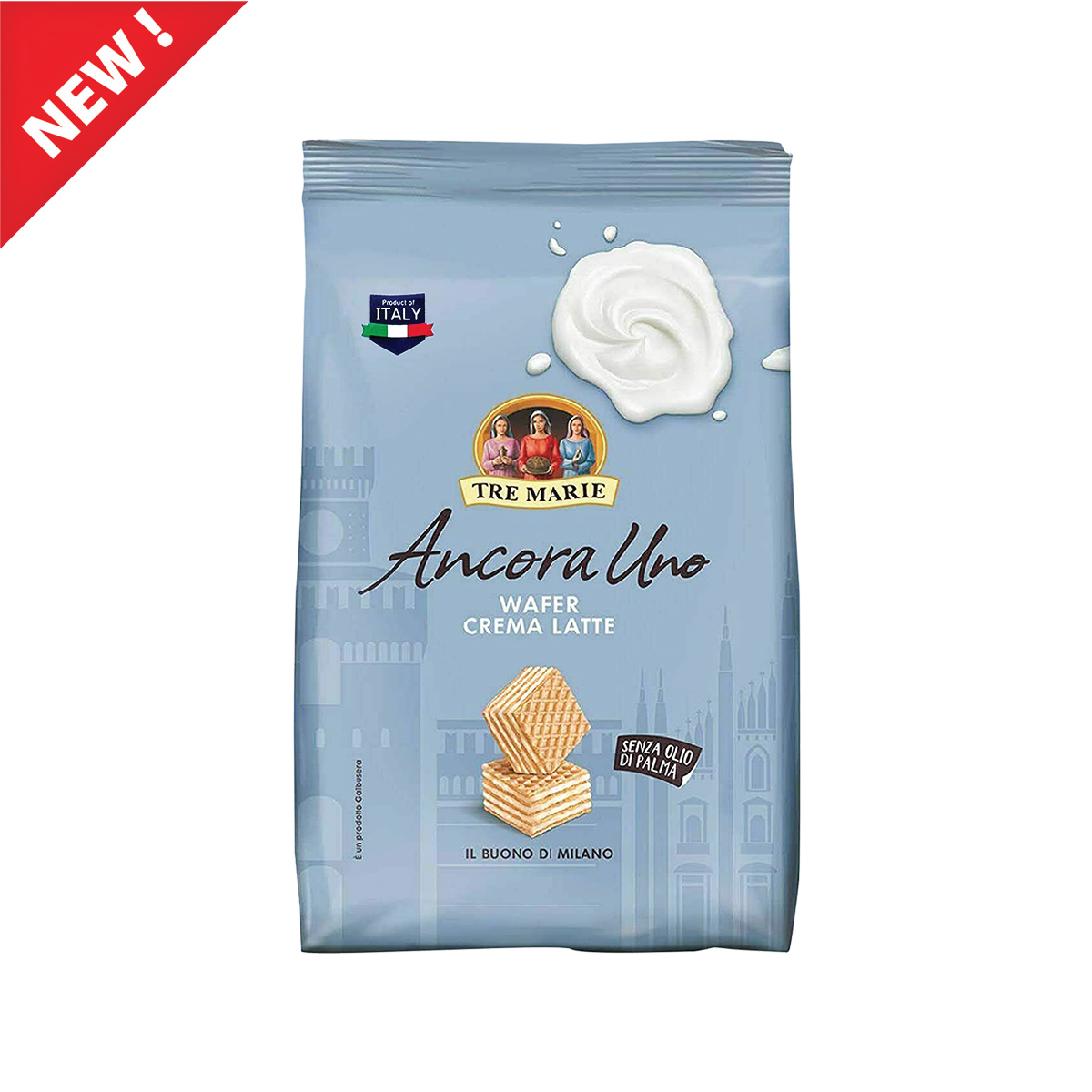 Tre Marie Ancora Uno Wafer Crema Latte- Global Food Products