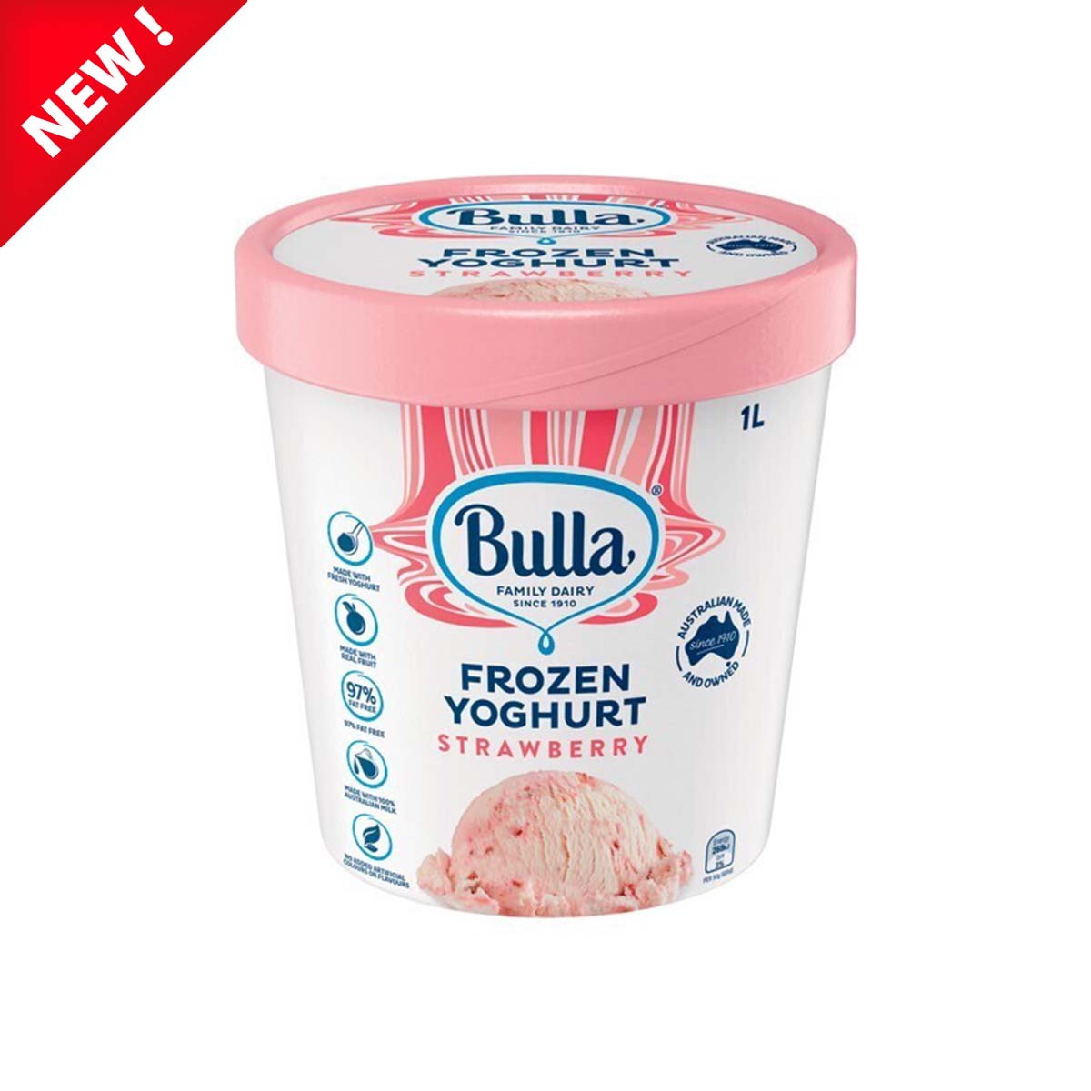 Bulla Frozen Yoghurt Strawberry Global Food Products