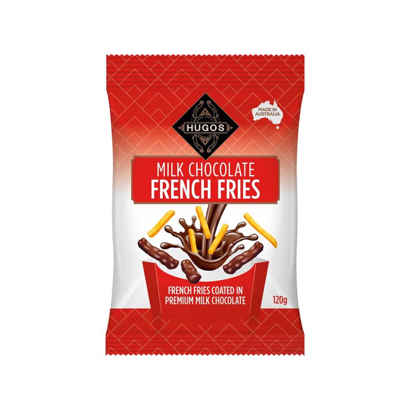 Hugos Milk Chocolate French Fries 120gx12