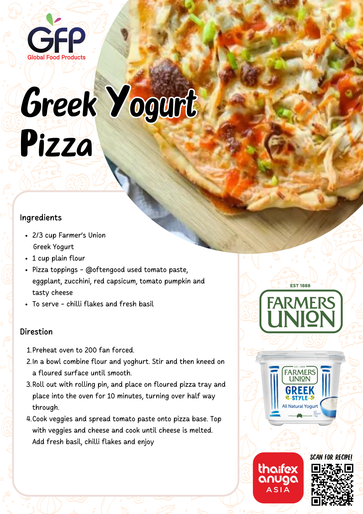 Greek Yogurt Pizza